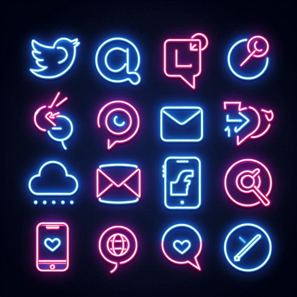 Social media tools homepage illustration